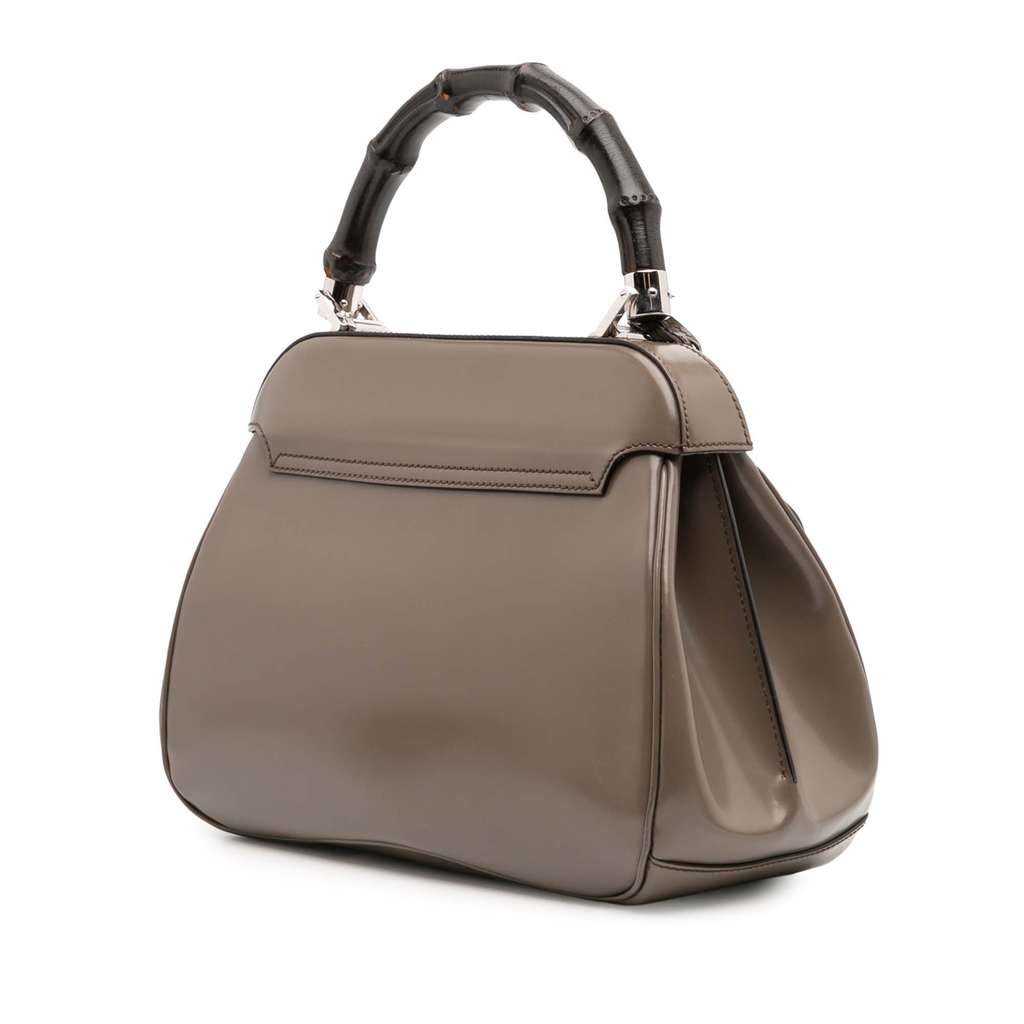 Gucci Medium Smooth Calfskin Bamboo Lady Lock Handbag - 2