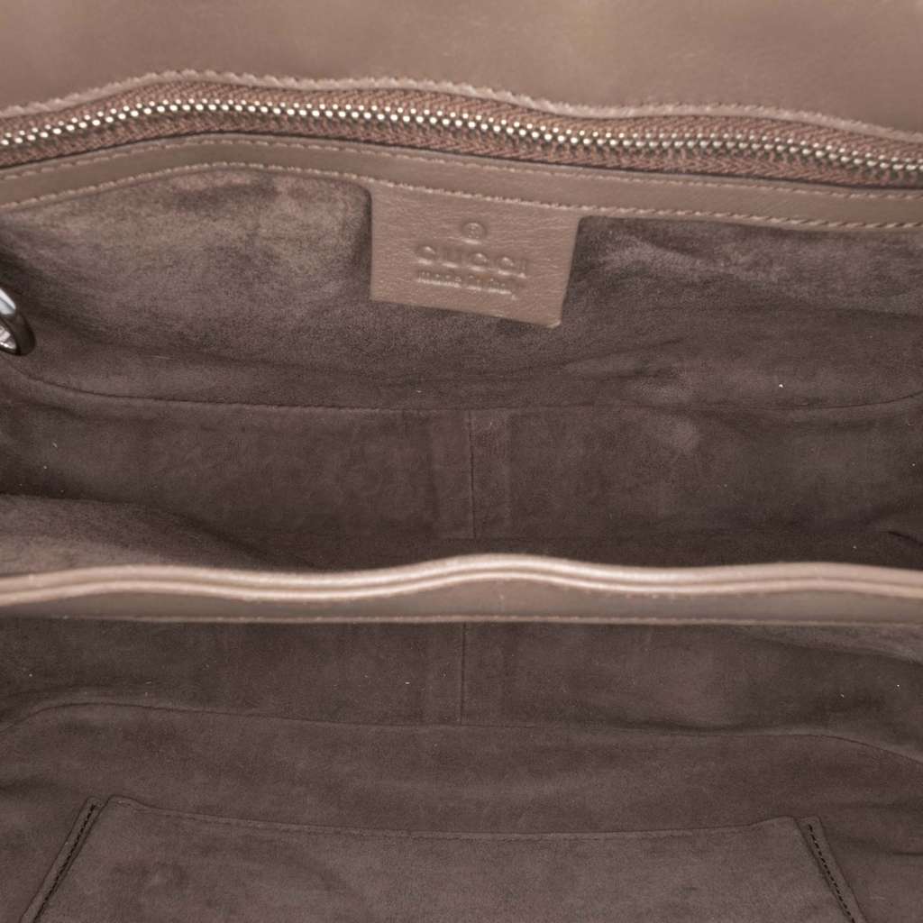 Gucci Medium Smooth Calfskin Bamboo Lady Lock Handbag - 4