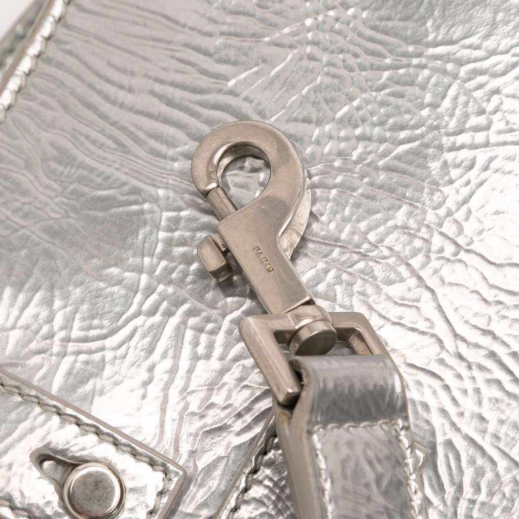 Saint Laurent Nano Metallic Crinkled Calfskin Supple Sac De Jour Satchel - Image 10