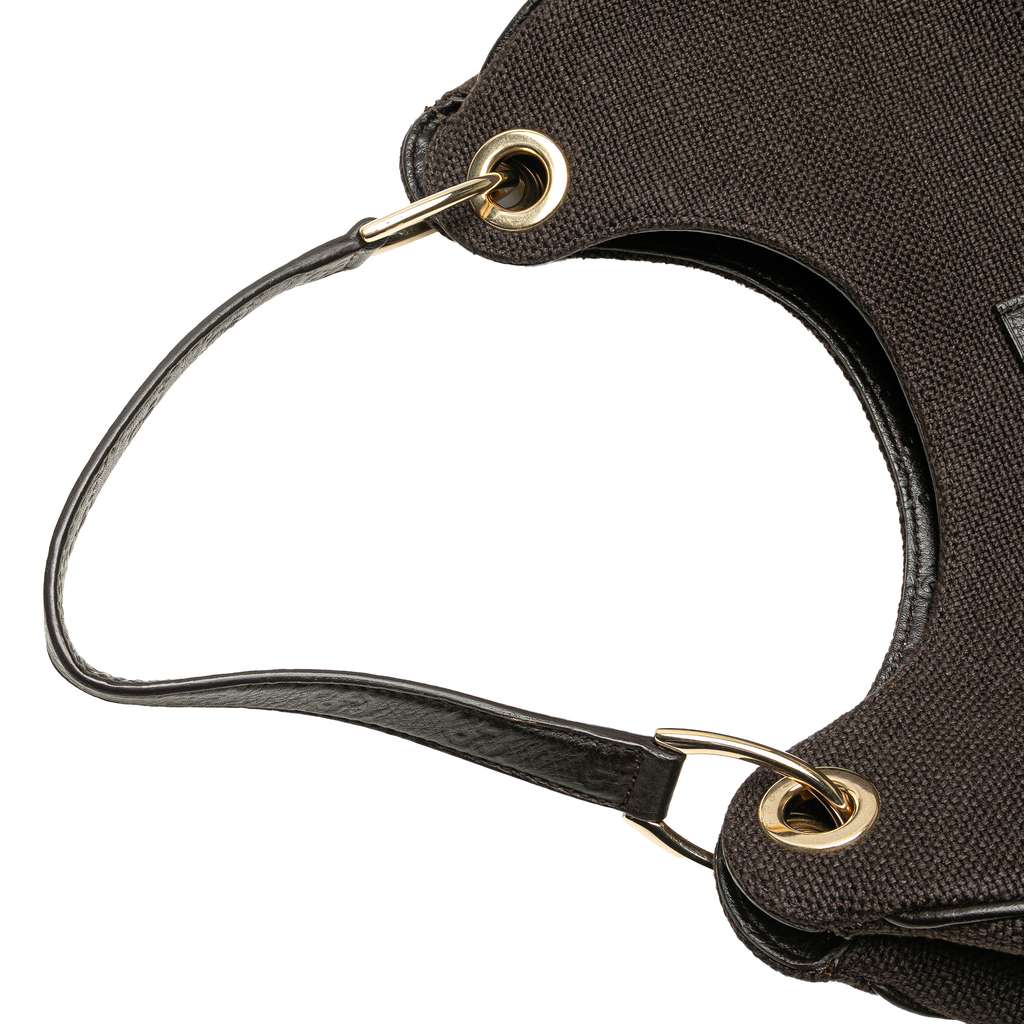 Gucci Guccissima Trimmed Canvas Shoulder Bag - Image 12