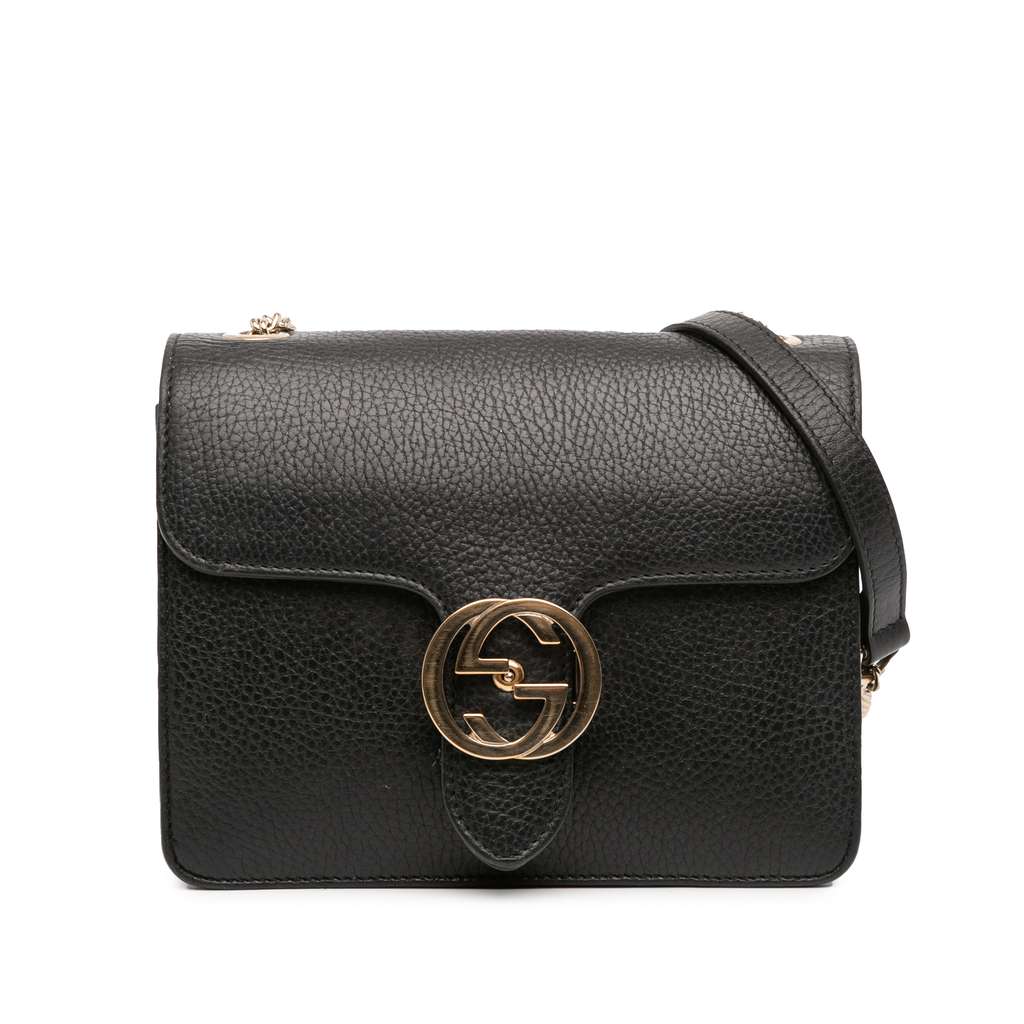 Gucci Small Dollar Calfskin Interlocking G Crossbody
