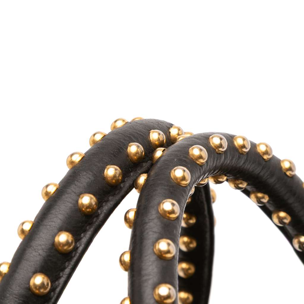 Prada Glace Calf Studded Satchel - Image 12