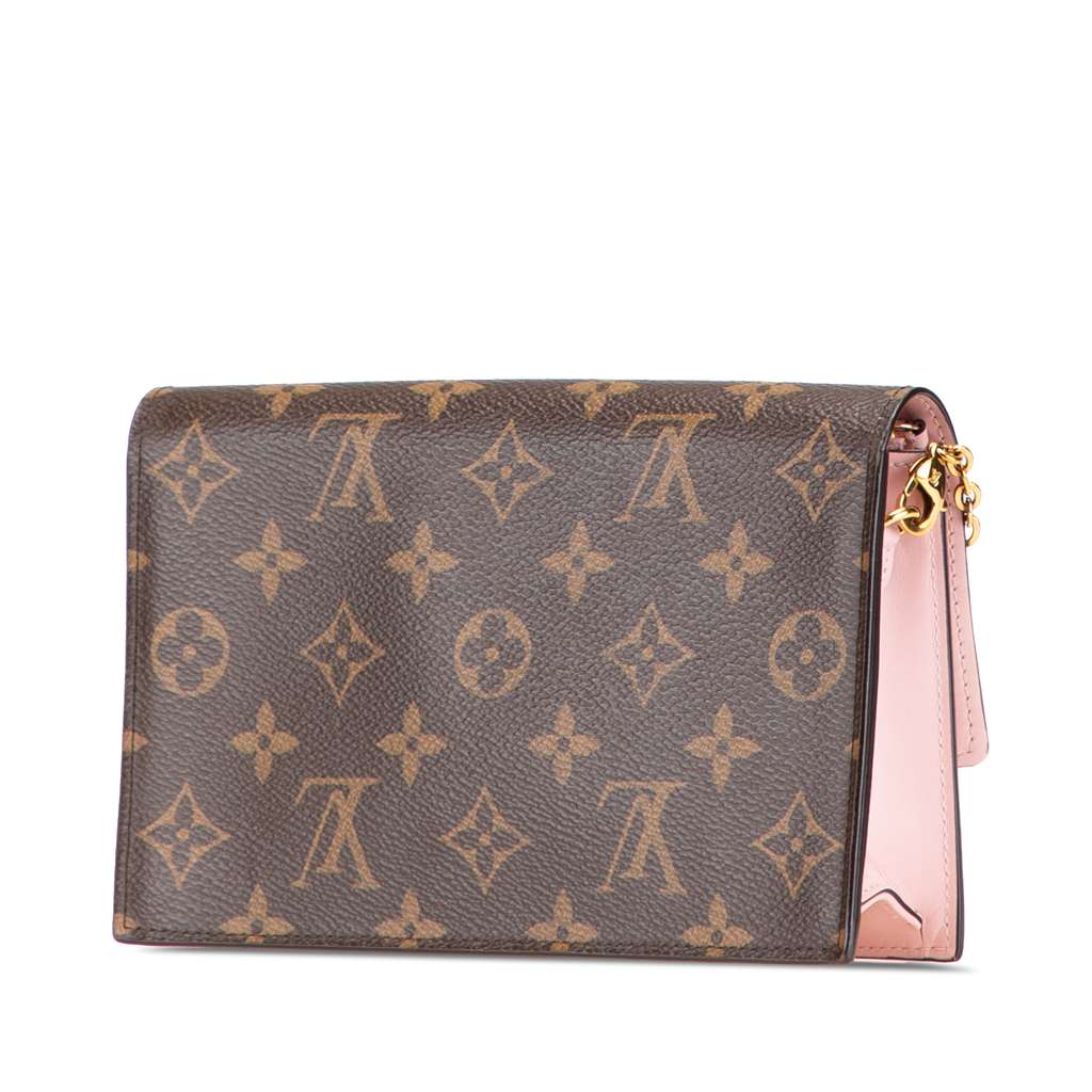 Louis Vuitton Monogram Flore Wallet On Chain - Back view