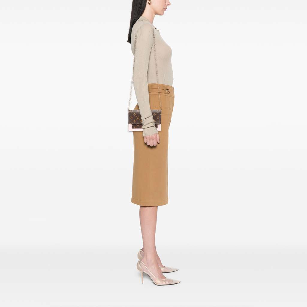 Louis Vuitton Monogram Flore Wallet On Chain - Image 12