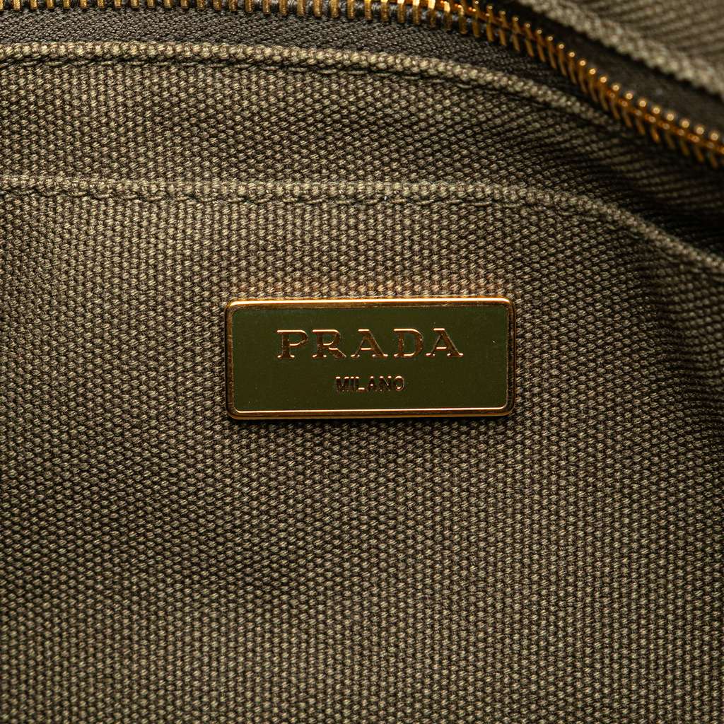 Prada Small Canvas Canapa Bijoux Satchel - Detail 1