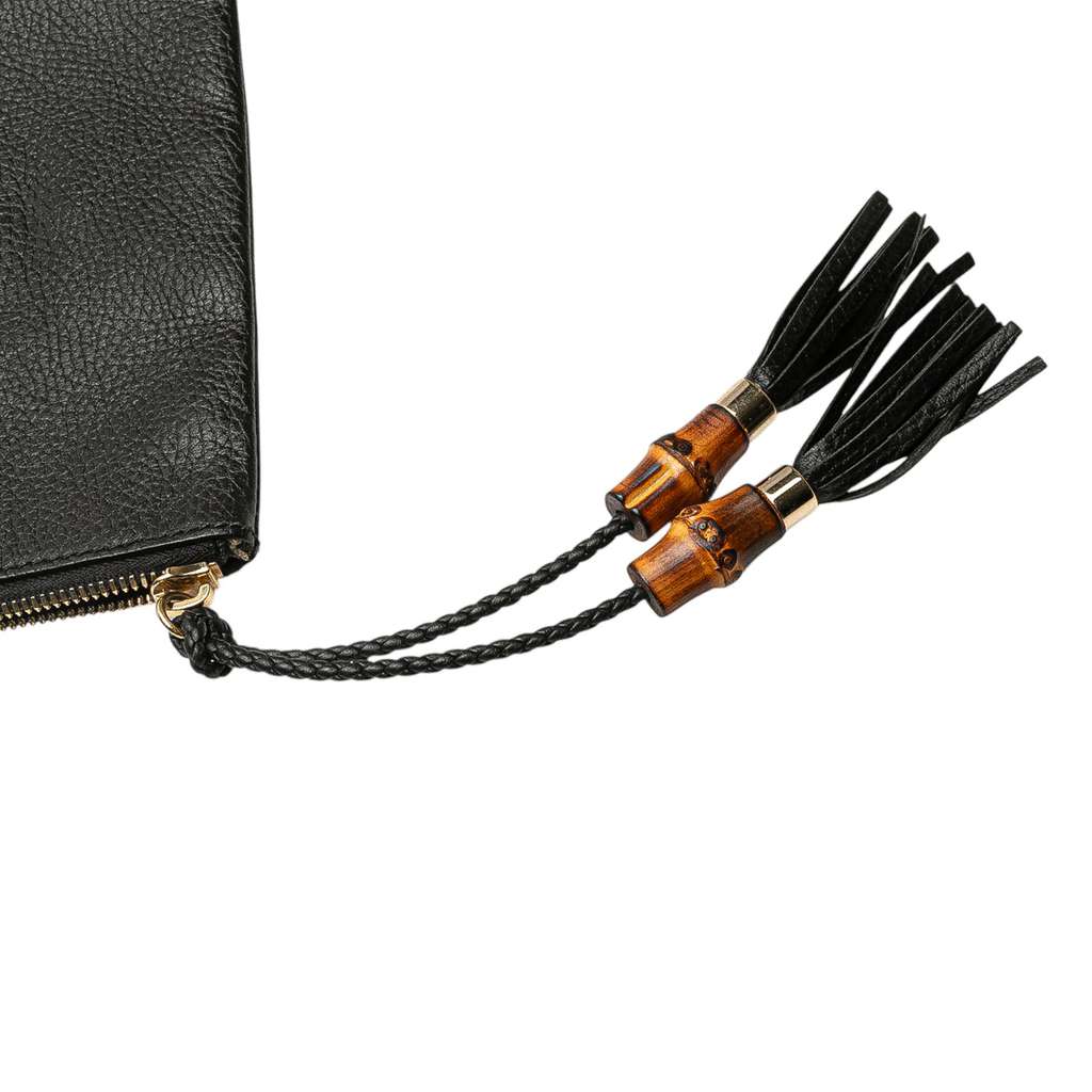 Gucci Calfskin Bamboo Tassel Clutch - Detail 2