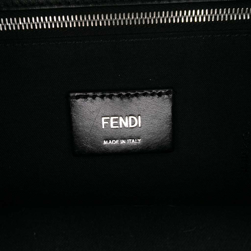 Fendi Zucca Coated Canvas 1974 Diagonal Shopping Tote - Side view