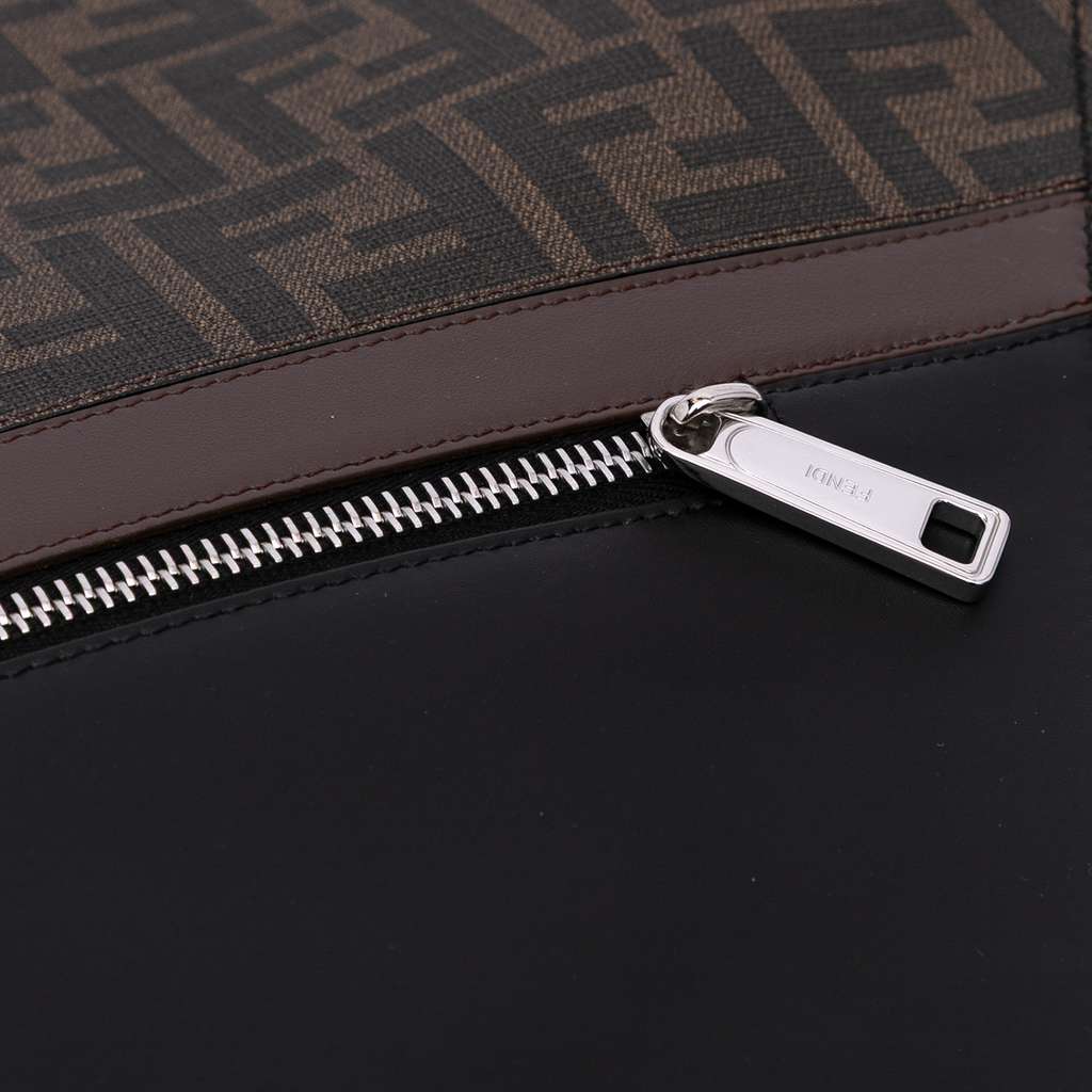 Fendi Zucca Coated Canvas 1974 Diagonal Shopping Tote - Detail 2