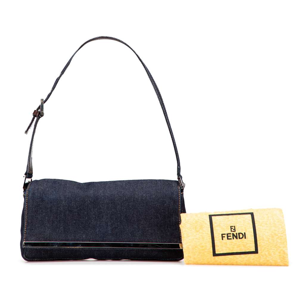 Fendi Denim Shoulder Bag - Image 15