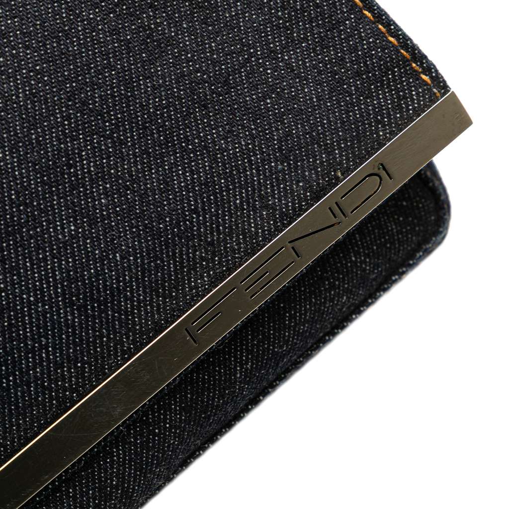 Fendi Denim Shoulder Bag - Image 12