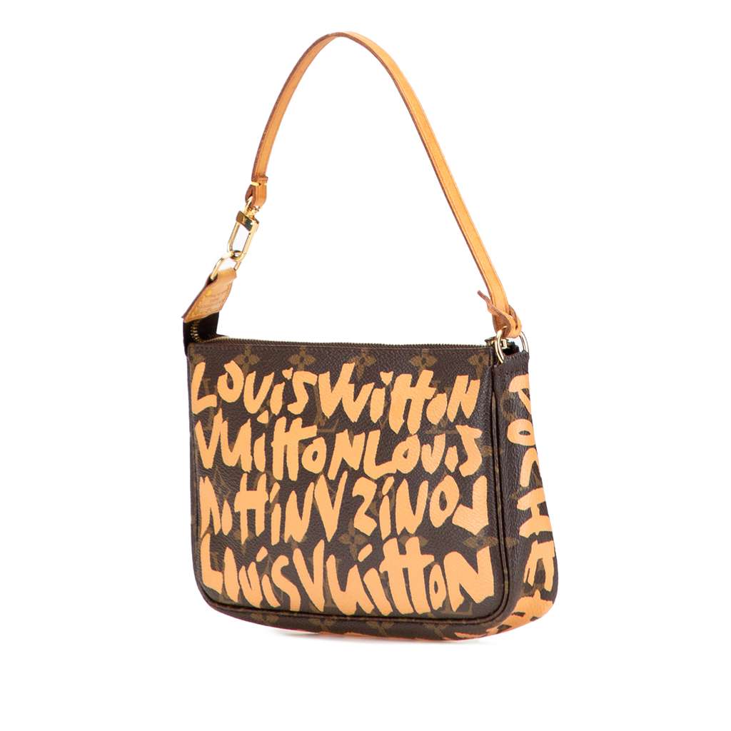 Louis Vuitton Stephen Sprouse Monogram Graffiti Pochette Accessoires - Back view