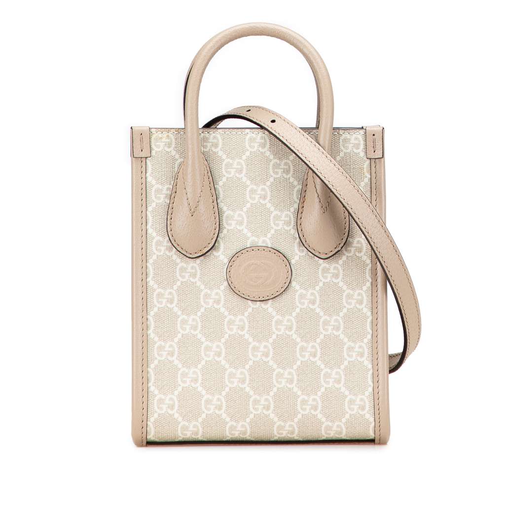 Gucci Mini GG Supreme Interlocking G Satchel