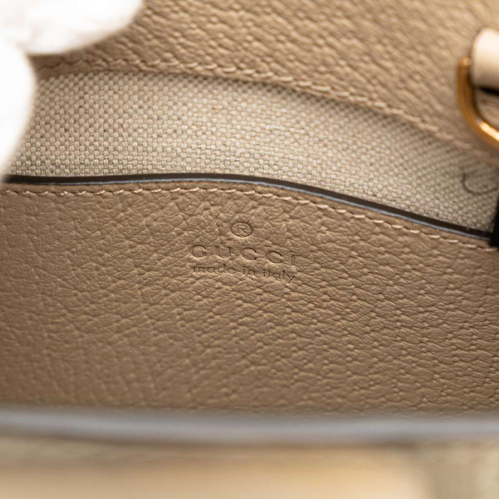 Gucci Mini GG Supreme Interlocking G Satchel - Side view