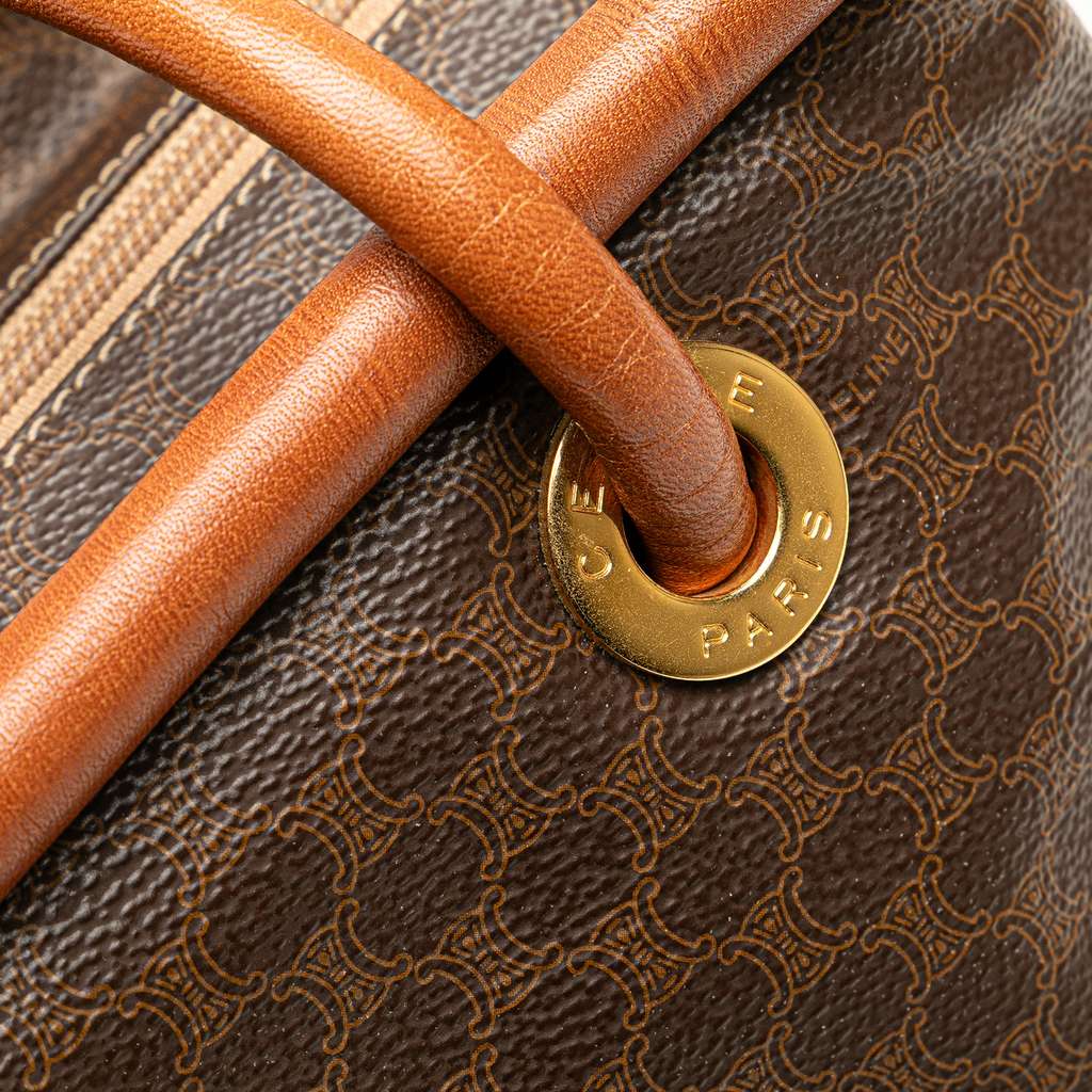 Celine Macadam Coated Canvas Handbag - Image 10