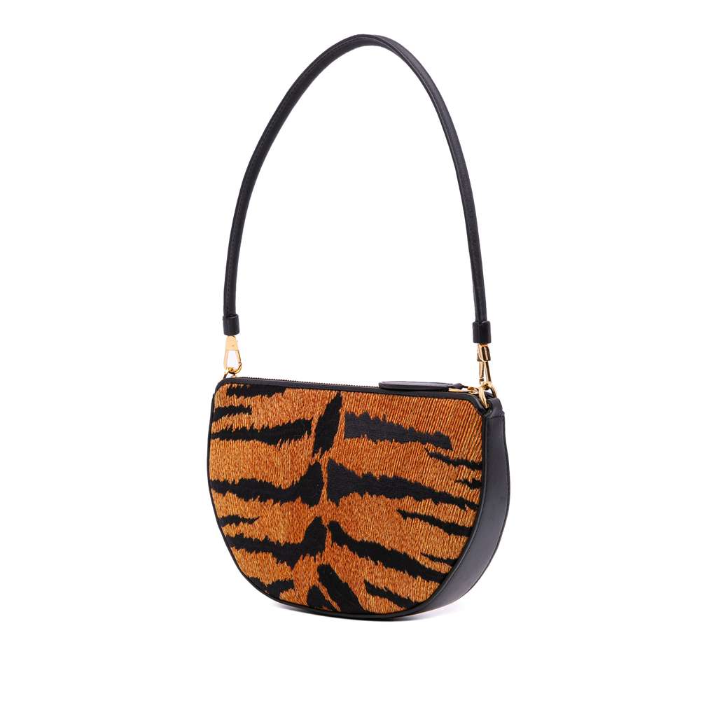 Burberry Mini Canvas Tiger Print Olympia Shoulder Bag - 2