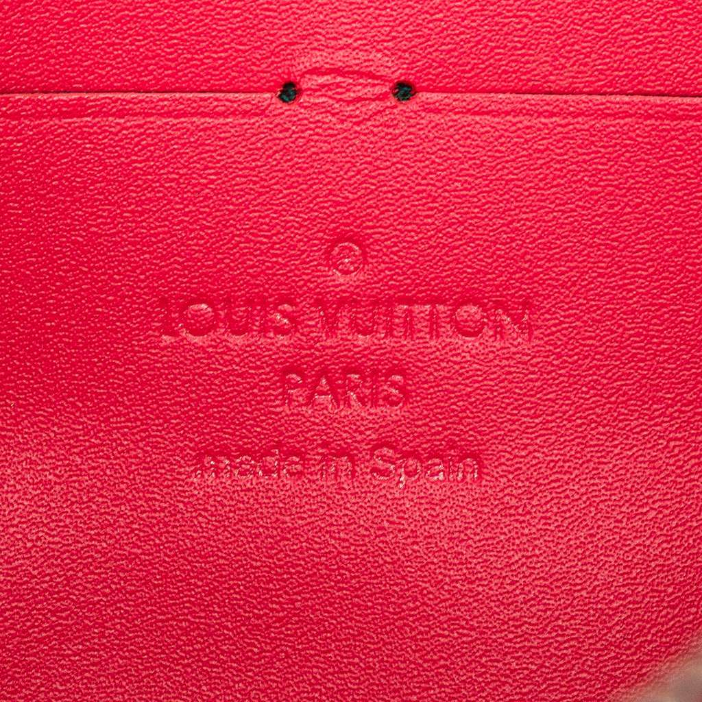 Louis Vuitton Portefeuille Cherrywood Wallet On Chain - Side view