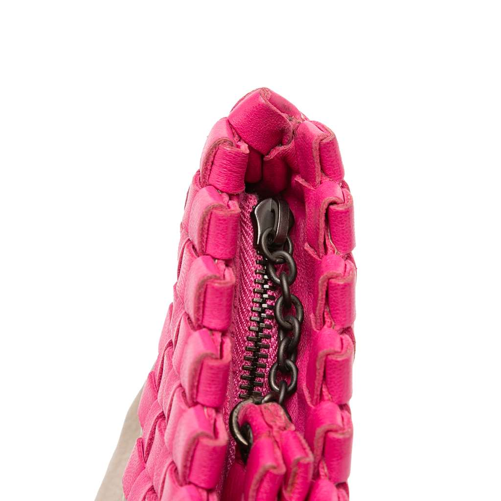 Bottega Veneta Intrecciato Trimmed Bicolor Nappa Clutch - Detail 1