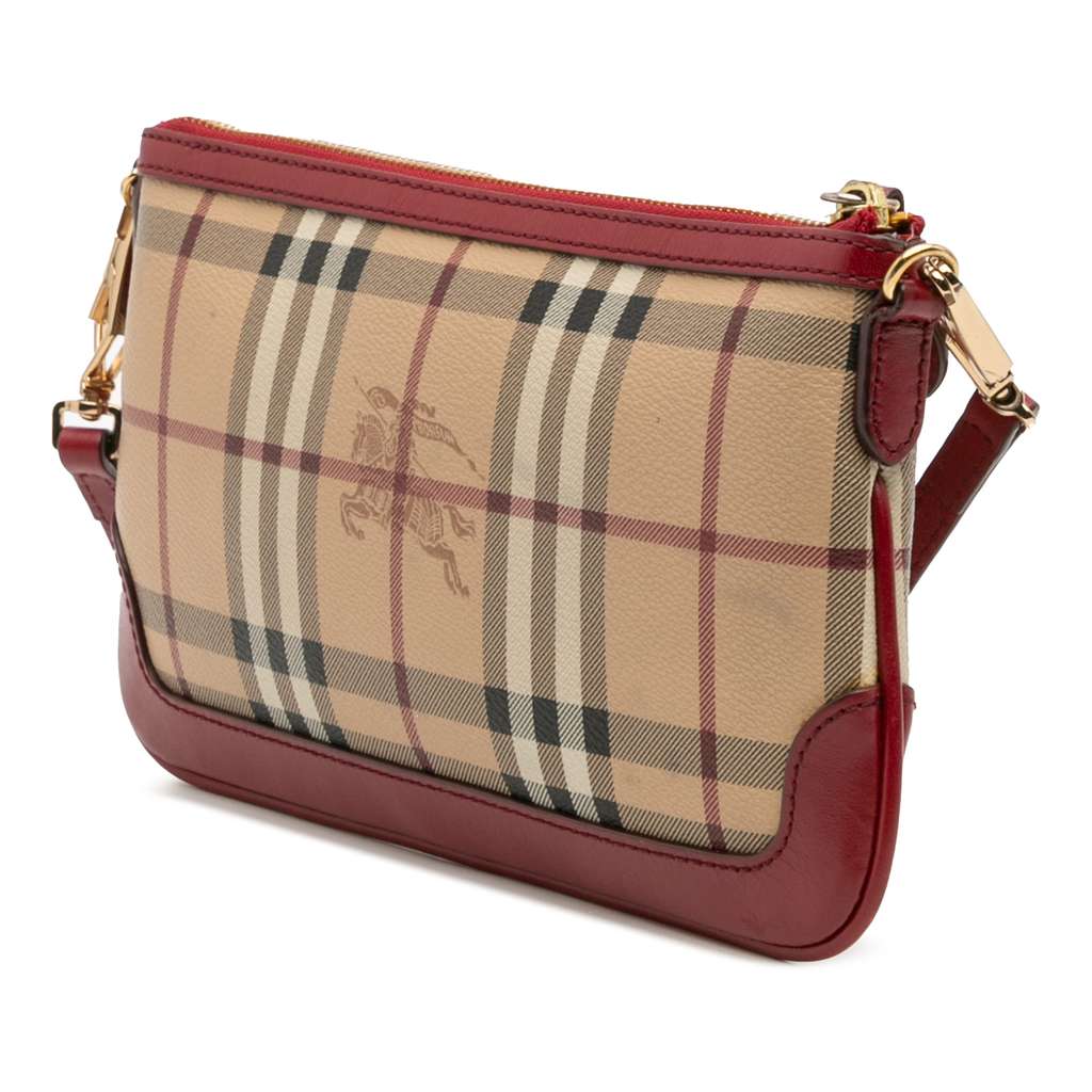 Burberry Haymarket Check Coated Canvas Peyton Crossbody - 2