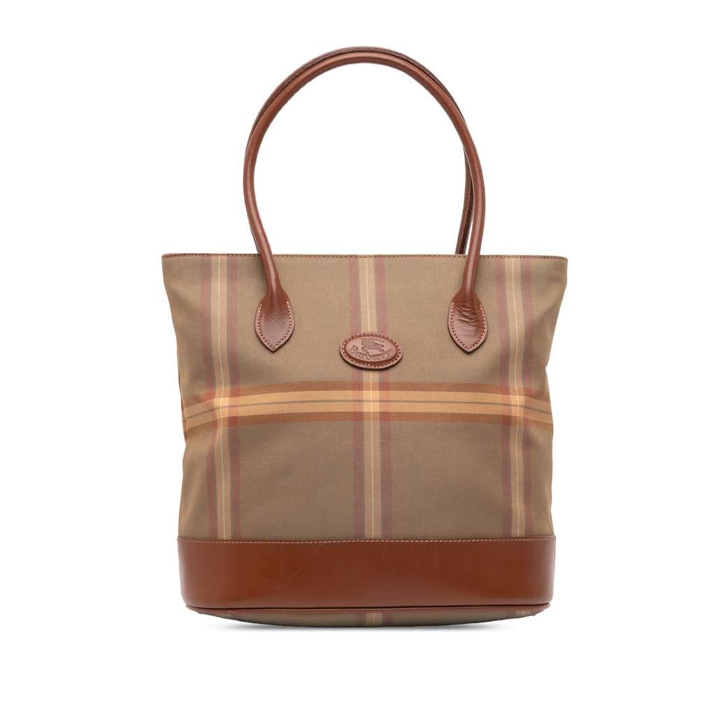 Burberry Vintage Check Canvas Bucket Bag