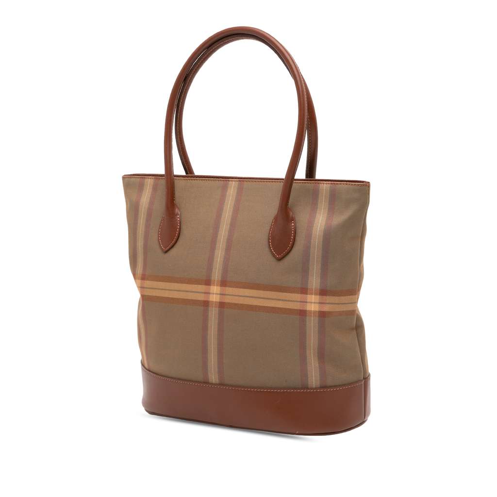 Burberry Vintage Check Canvas Bucket Bag - Back view