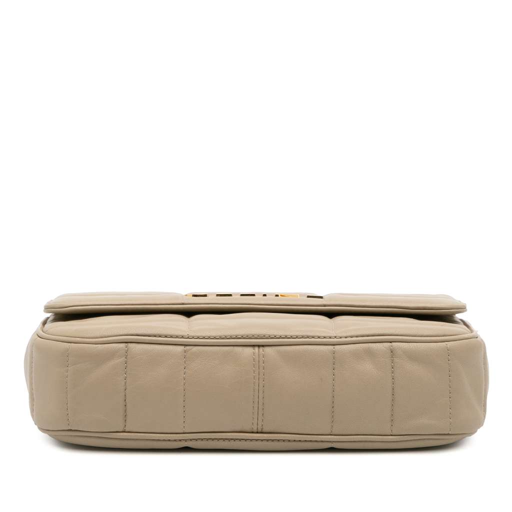 Celine Matelasse Goatskin Monochrome Chain Shoulder Bag - Image 6