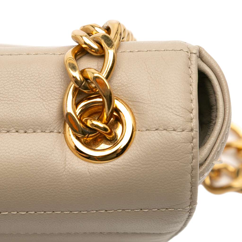 Celine Matelasse Goatskin Monochrome Chain Shoulder Bag - Detail 2