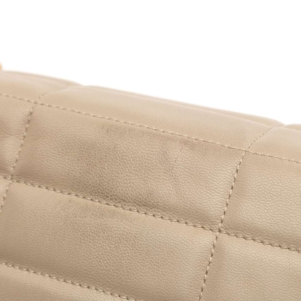 Celine Matelasse Goatskin Monochrome Chain Shoulder Bag - Image 10