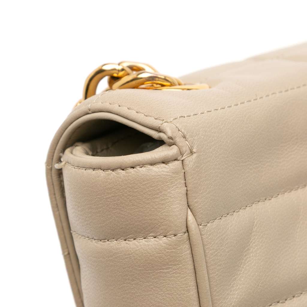 Celine Matelasse Goatskin Monochrome Chain Shoulder Bag - Image 11