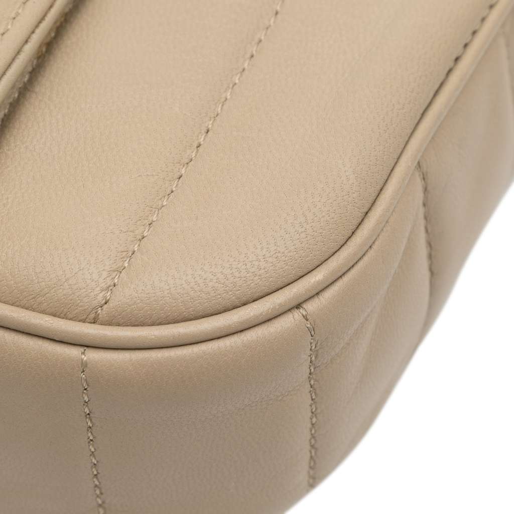 Celine Matelasse Goatskin Monochrome Chain Shoulder Bag - Image 12