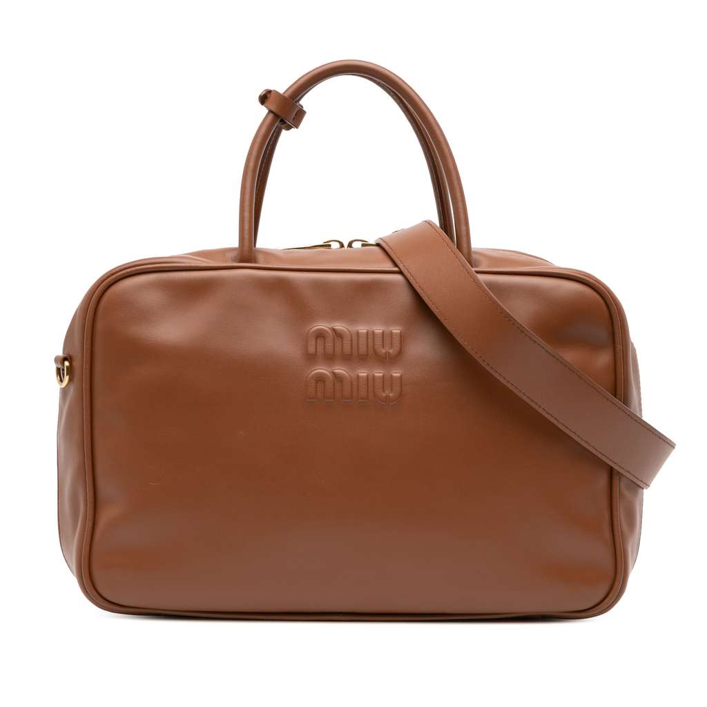 Miu Miu Large Soft Calf Softy Beau Top Handle Bag