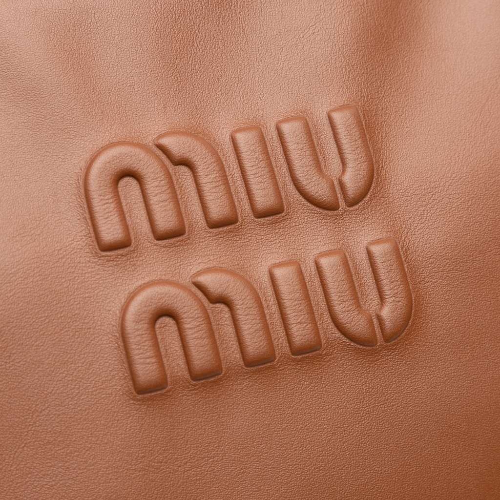 Miu Miu Large Soft Calf Softy Beau Top Handle Bag - Side view