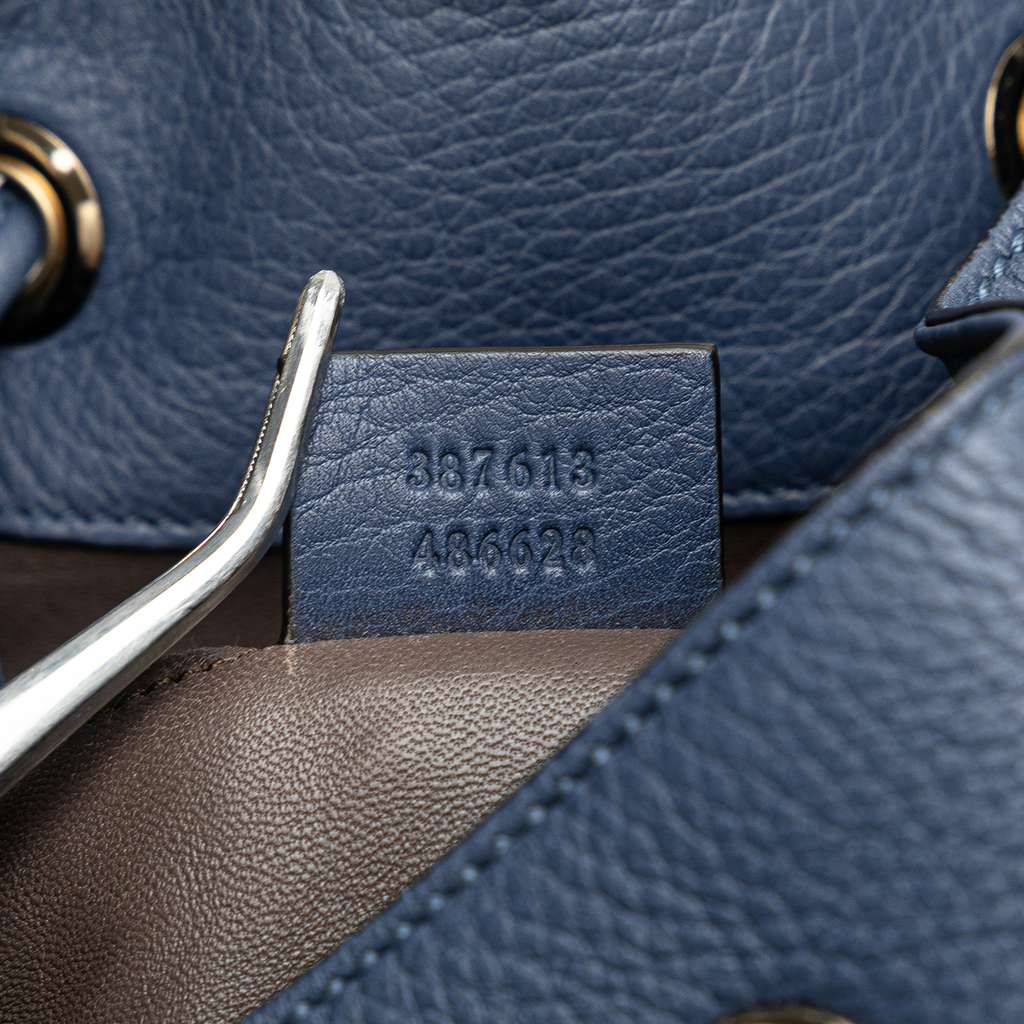 Gucci Leather Miss Bamboo Tassel Bucket Bag - Detail 1