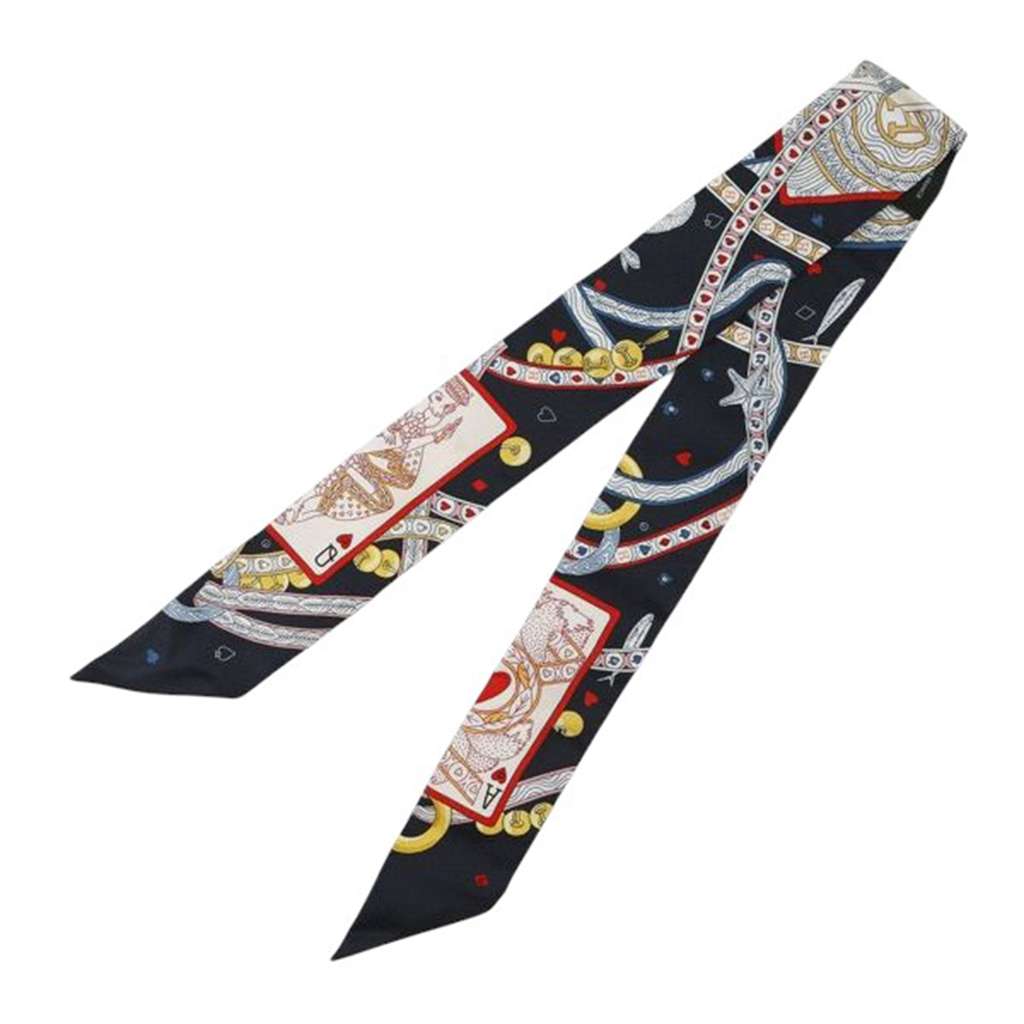 Hermès Dame De Coeur Silk Twilly Scarf - 2