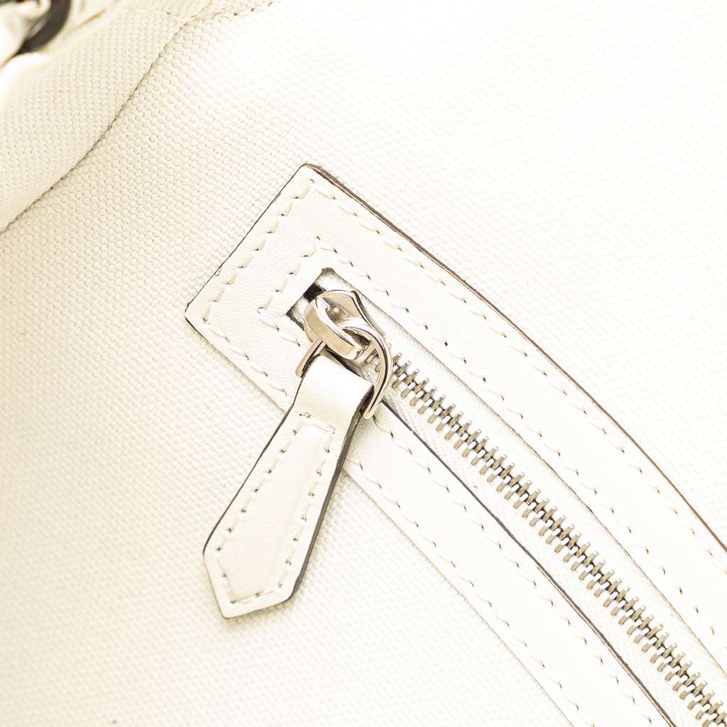 Fendi Zucca Embroidered Canvas Baguette Satchel - Detail 2