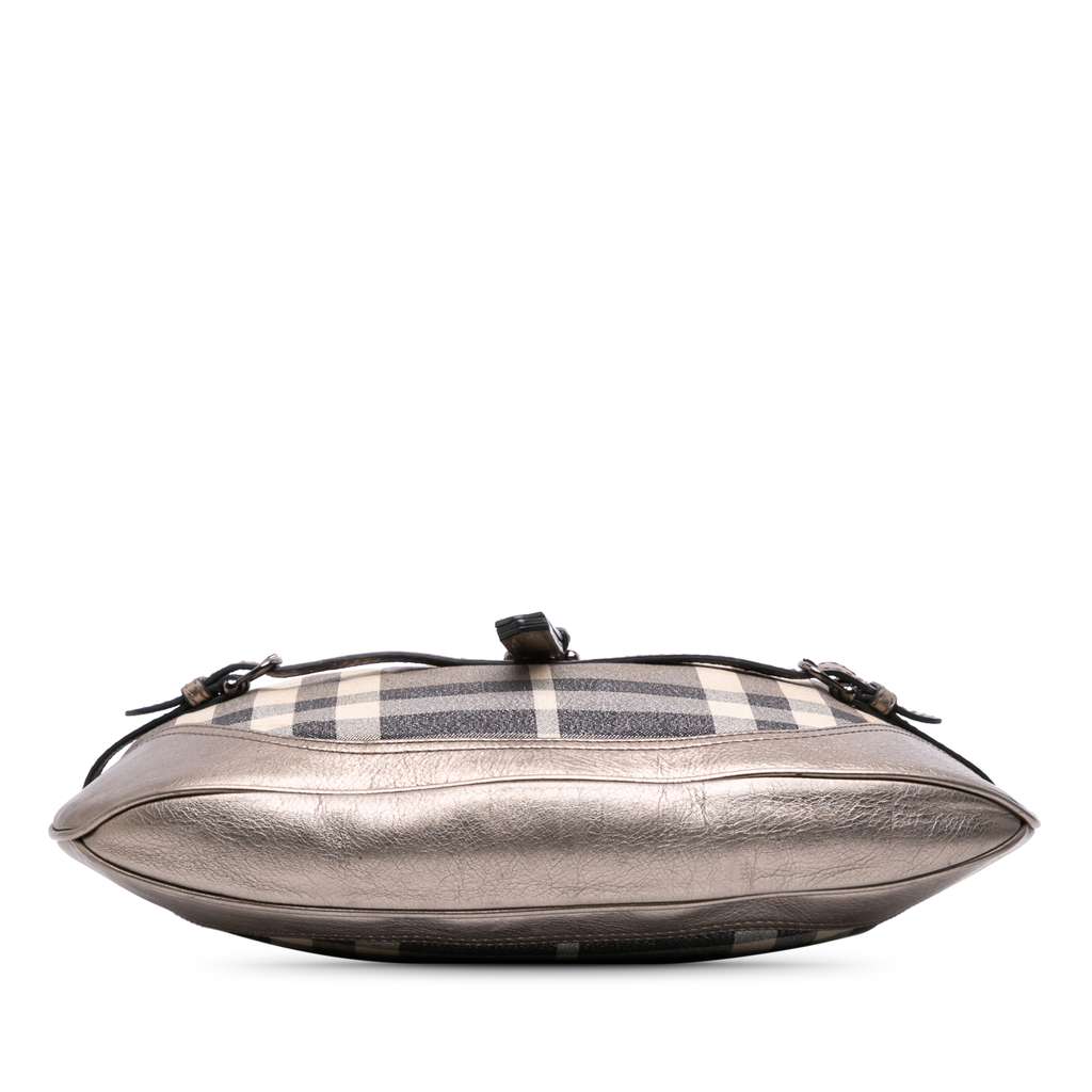 Burberry Smoke Check Coated Canvas Brooke Hobo - 3