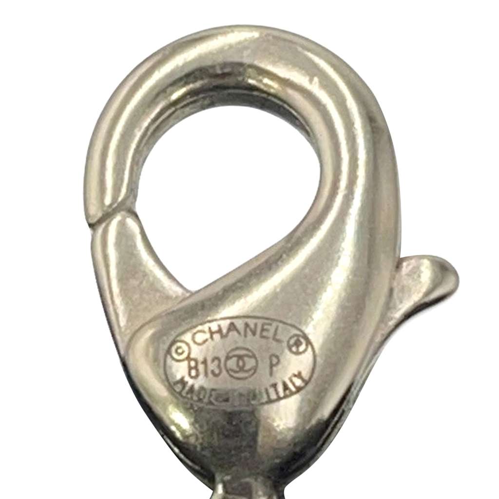 Chanel Gold Plated CC Charm Round Enamel No 5 Pendant Necklace - 5