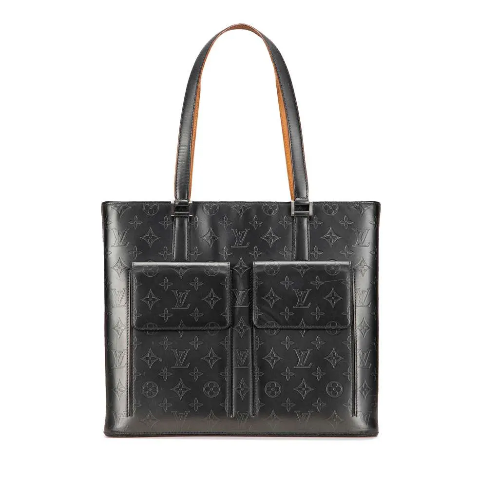Louis Vuitton Monogram Mat Wilwood Grey Leather Good - Front View