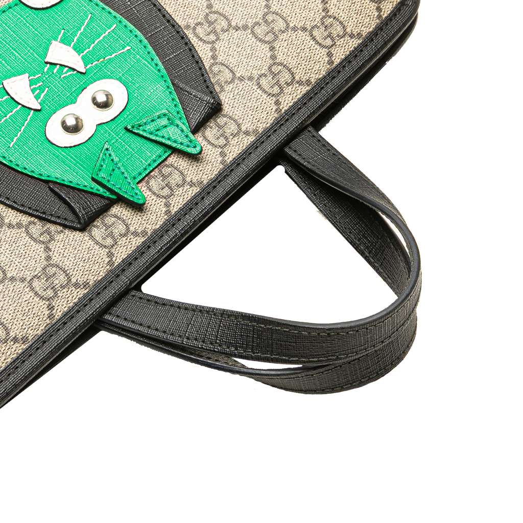 Gucci Childrens GG Supreme Cat Tote - Image 12