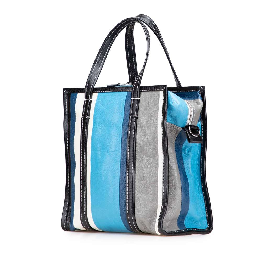 Balenciaga S Lambskin Bazar Shopper Satchel - Back view