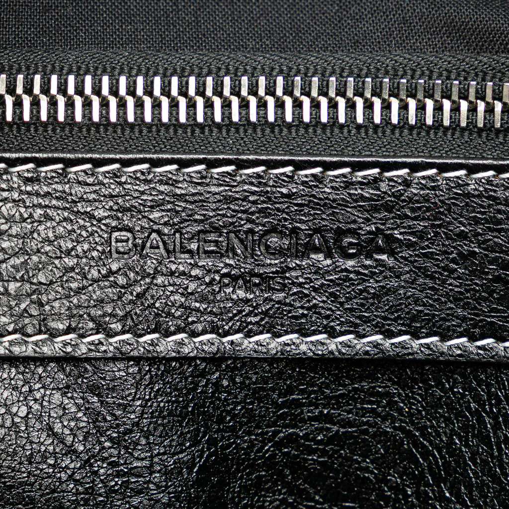 Balenciaga S Lambskin Bazar Shopper Satchel - Side view