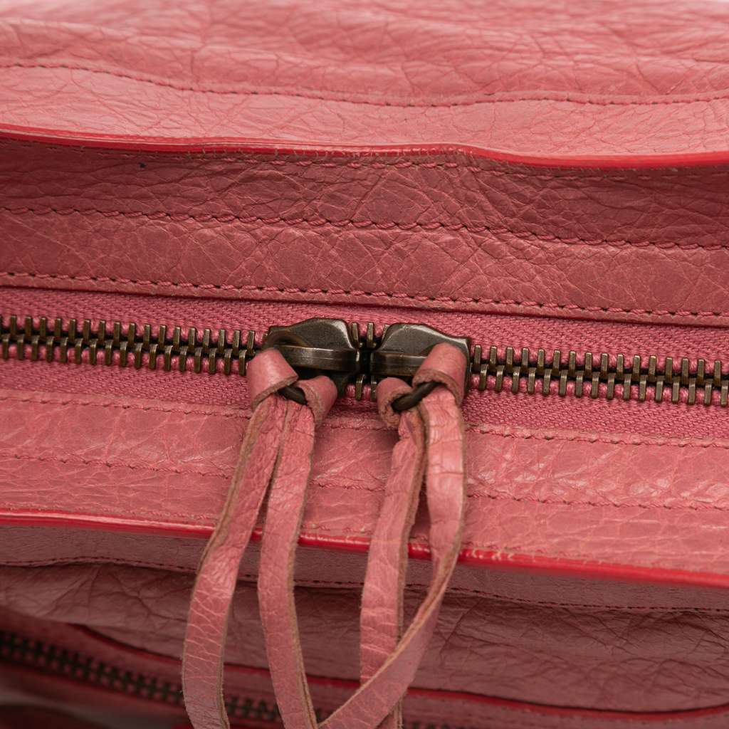 Balenciaga Lambskin Motocross Classic Town Satchel - Image 13