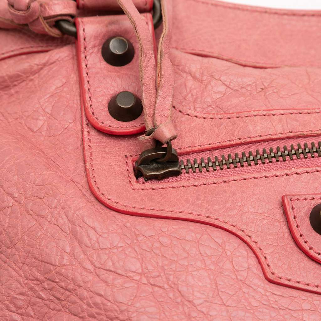 Balenciaga Lambskin Motocross Classic Town Satchel - Image 14