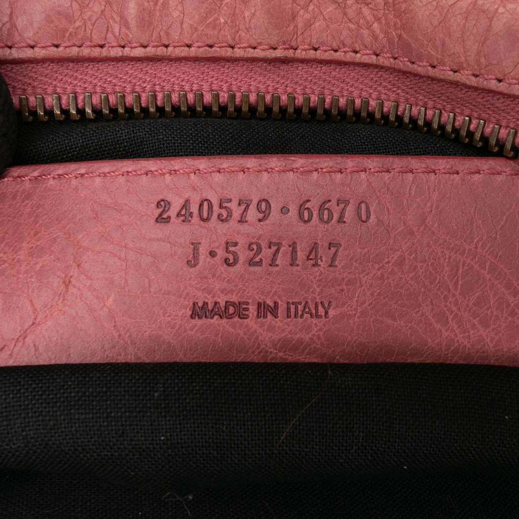 Balenciaga Lambskin Motocross Classic Town Satchel - Detail 1