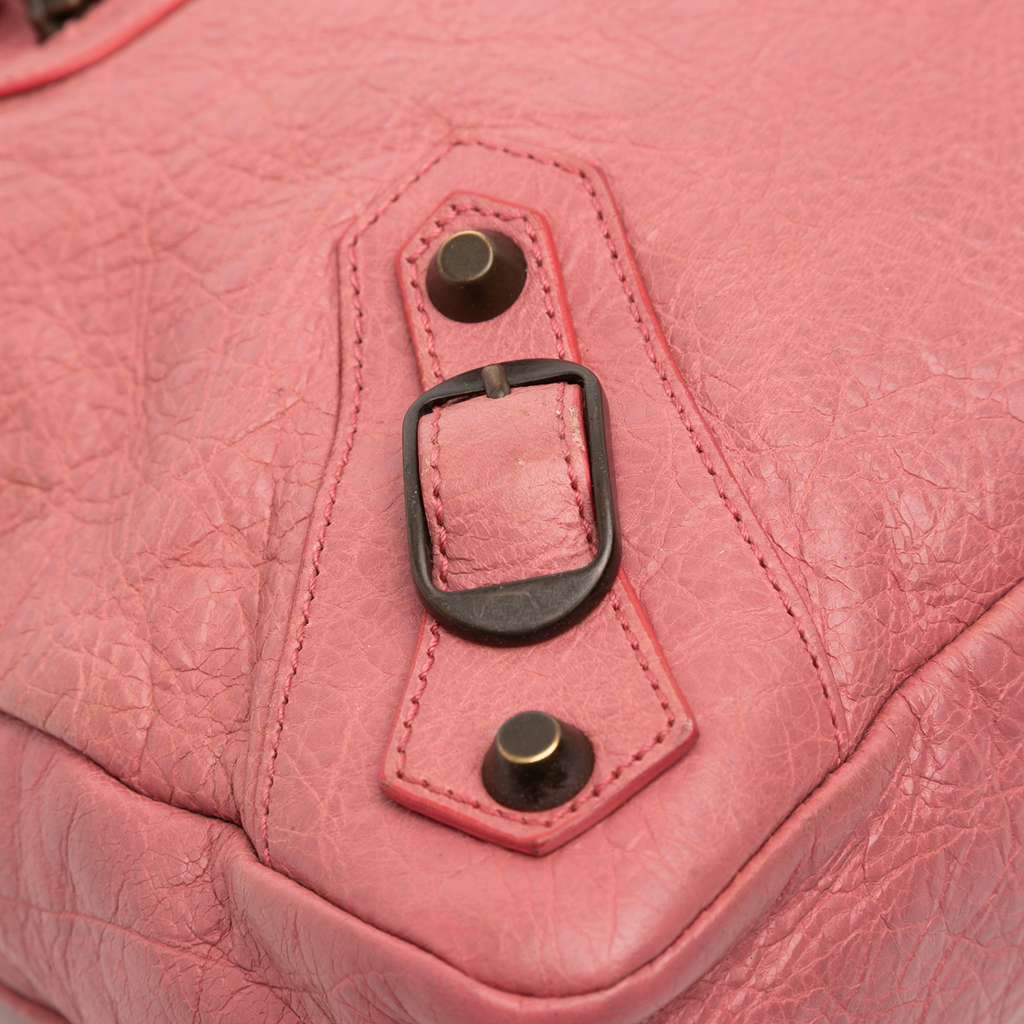 Balenciaga Lambskin Motocross Classic Town Satchel - Image 12