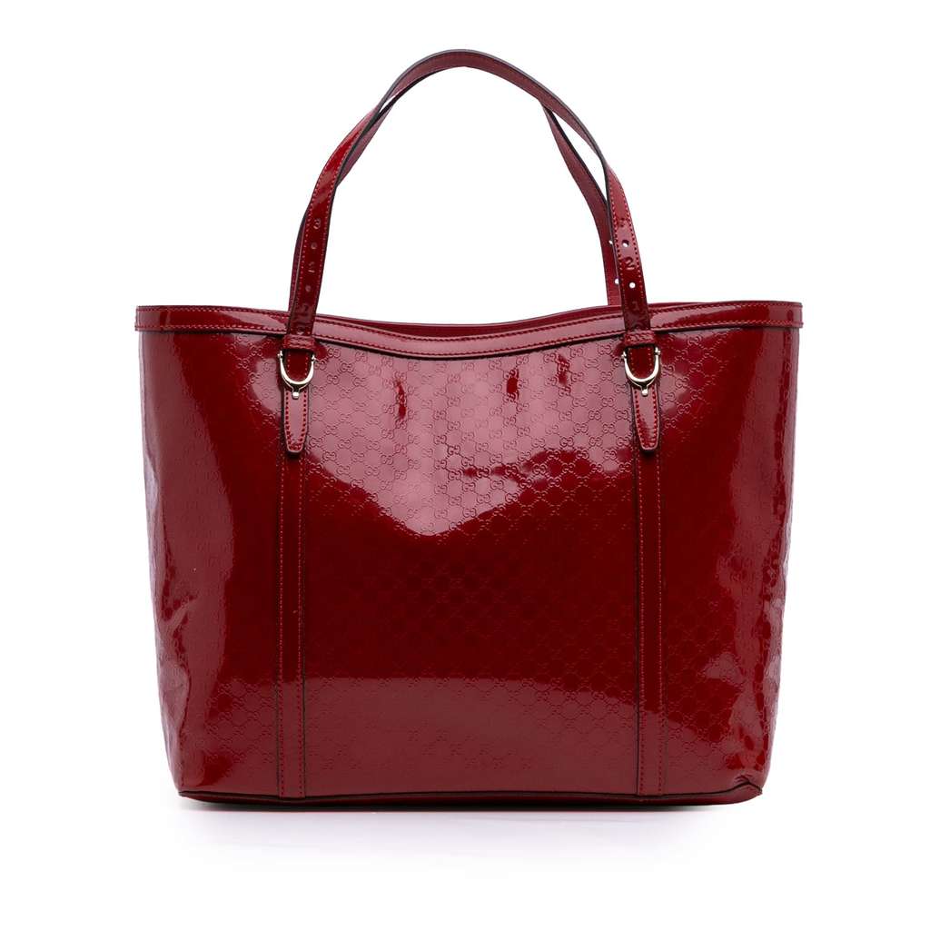 Gucci Patent Microguccissima Nice Tote