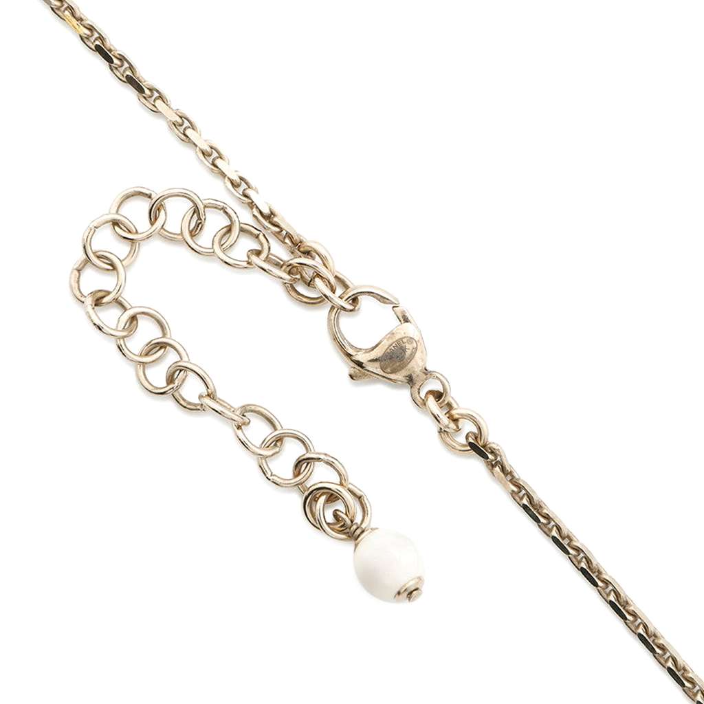 Chanel Gold Plated CC Rhinestones Star and Ball Pendant Necklace - 4