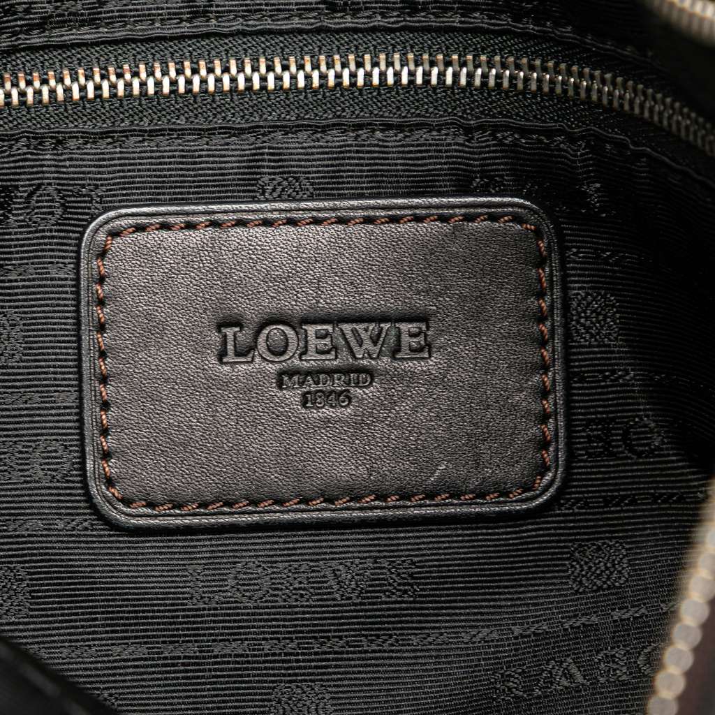 Loewe Anagram Leather Messenger Bag - Side view