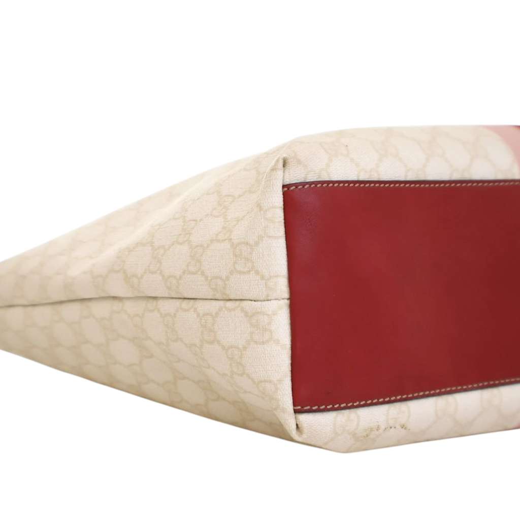 Gucci Large GG Supreme Logo Web Joy Tote - Image 13