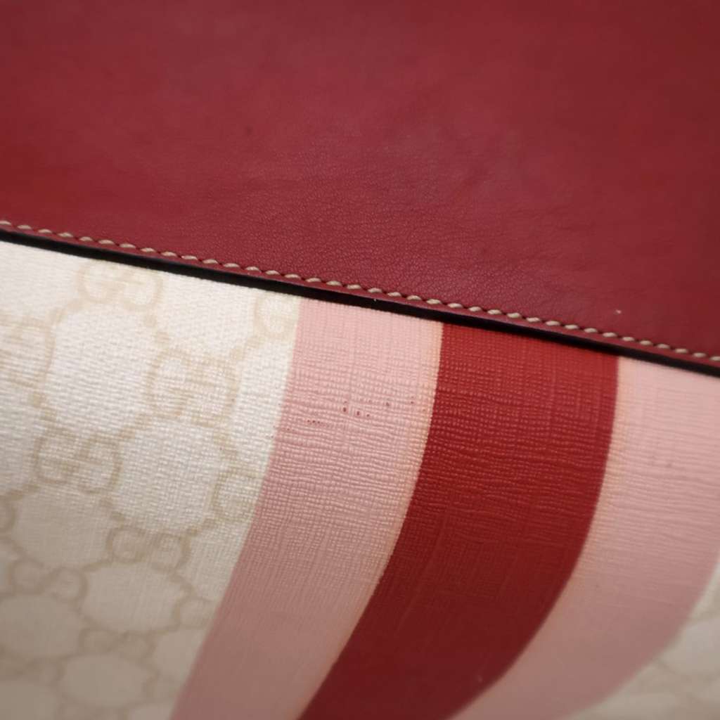 Gucci Large GG Supreme Logo Web Joy Tote - Detail 2