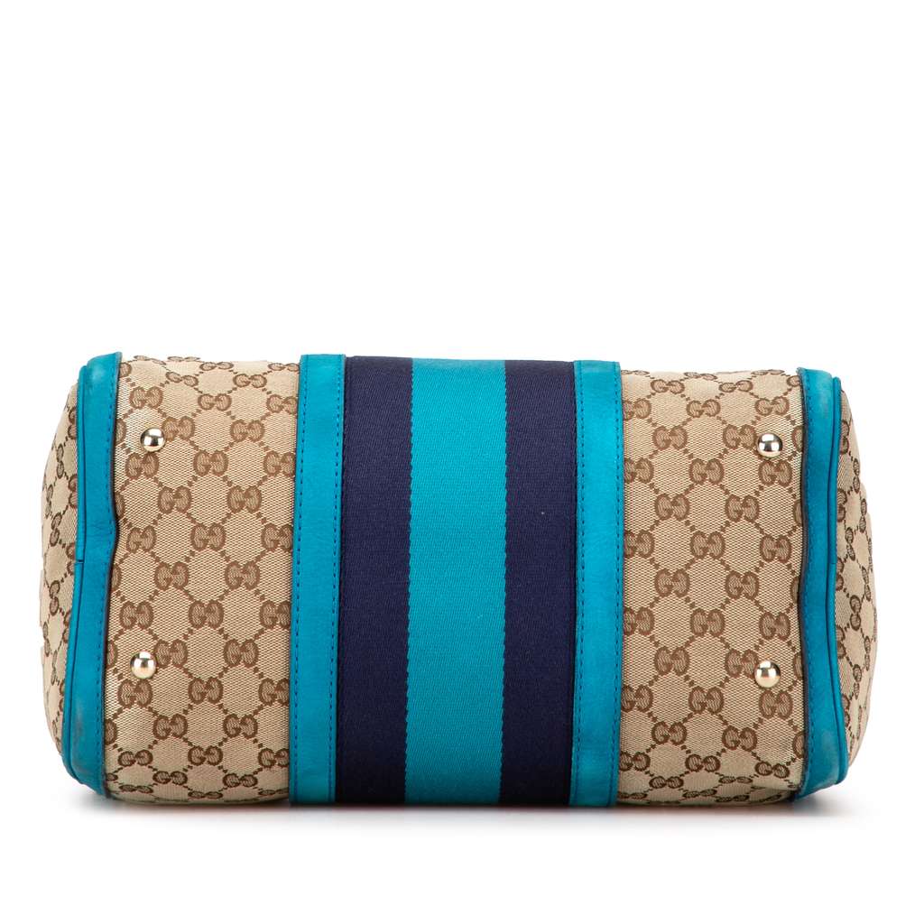 Gucci Medium GG Canvas Web Joy Boston Bag - Image 6
